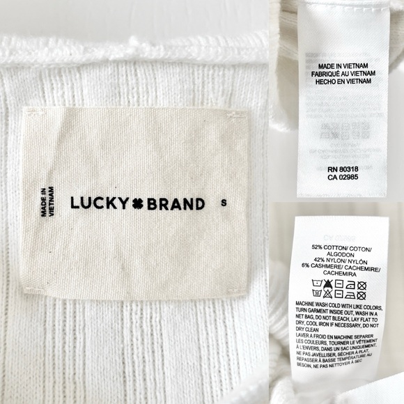 Lucky Brand Cloud Soft Hoodie Sweater White NWOT - Picture 14 of 15